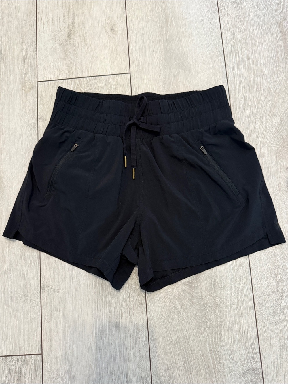 ALL IN MOTION Black Athletic Drawcord Shorts with Zipper Pockets